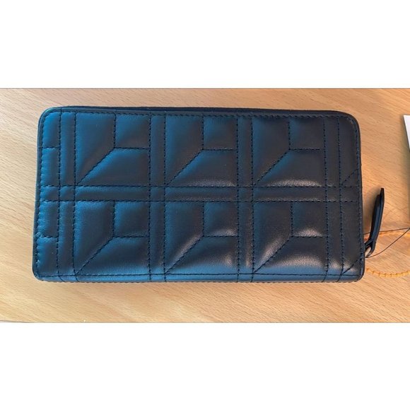 Gucci GG Marmont Matlasse Chevron Pearly Apollo Black Wallet Italy Box New - Picture 6 of 7